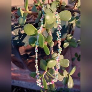 Handmade rainbow flower choker 🌸🌼🌺
